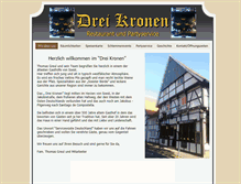 Tablet Screenshot of hotel3kronen.de